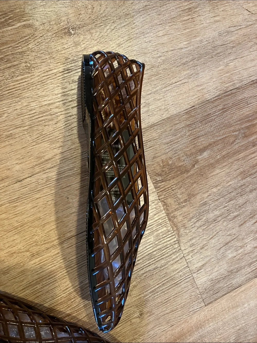 Brown Woven Jelly Flats - Women's Slip-On Loafers